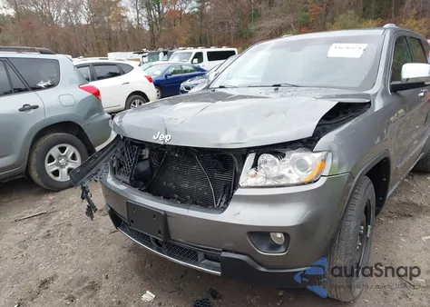 2012 Jeep Grand Cherokee Overland из США, поврежденный, VIN 1C4RJFCTXCC133543